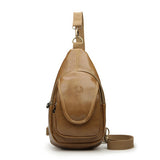 Vintage Brand Design PU Leather Women and Men's Backpacks Vintage Normal Camping Backpacks Students School Travel Bag