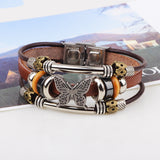 Butterfly Bracelets 2016 Hot Sales Hand Made Braided buckle Fashion Style Popular Charm Leather Bracelets Bangles for Men Women 