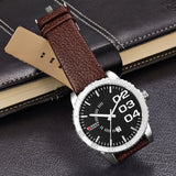 CURREN Brand Luxury Date Watches Men Brown Leather Strap Black Dial Fashion Casual Watch Men Sport Quartz Waterproof WristWatch