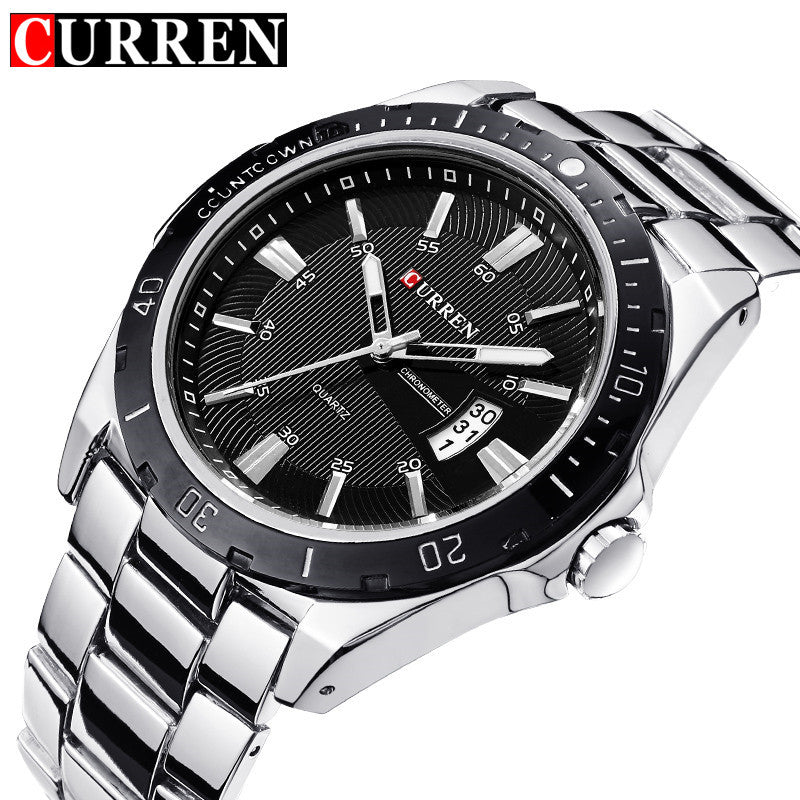 CURREN Luxury Brand Full Stainless Steel Analog Fashion Men's Quartz Watch Business Montre Watch Men Watches Relogio Masculino