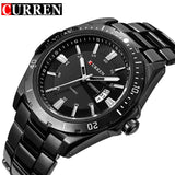 CURREN Luxury Brand Full Stainless Steel Analog Fashion Men's Quartz Watch Business Montre Watch Men Watches Relogio Masculino