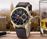 CURREN Leather Strap Analog Men's Quartz Watch Casual Watch Mens Watches Top Brand Luxury Wristwatch