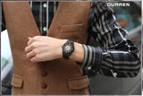 CURREN New Leather Watch Men Luxury Brand Analog Date Display Casual Watch Quartz Watch Men Wristwatch