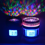 Camera Lens Music Calendar Alarm Clock with Projector Lamp Star Twilight Projection