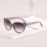 Cat Eye Women Diamond Leg Super fashion sunglasses women new style wave frame sun glasses