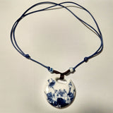 Ceramic Necklace Pendants New Fashion Vintage Handmade Blue And White Jewelry Accessories Wholesale Gifts For Lovers