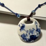 Ceramic Necklace Pendants New Fashion Vintage Handmade Blue And White Jewelry Accessories Wholesale Gifts For Lovers
