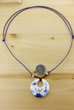 Ceramic Necklace Pendants New Fashion Vintage Handmade Blue And White Jewelry Accessories Gifts For Lovers