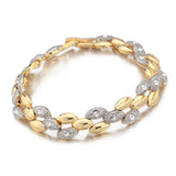 Chain Link Bracelet Women screw gold bracelet crystal pulseiras femininas New Accessorios