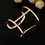 Charm fashion steampunk silver plated 18k gold cuff bracelets bangles for women pulseiras sexy bracelet femme accessories 