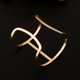 Charm fashion steampunk silver plated 18k gold cuff bracelets bangles for women pulseiras sexy bracelet femme accessories 
