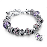 Charm Bracelets For Women Crystal Beads Evil Eye Bracelets & Bangles