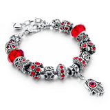 Charm Bracelets For Women Crystal Beads Evil Eye Bracelets & Bangles