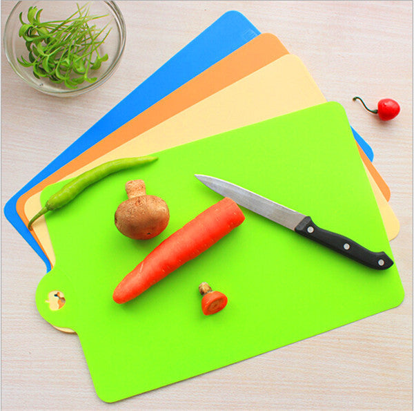 Chopping Blocks Candy color Flexible thin chopping board portable kitchen cooking tools 35*24cm cutting board