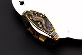 Classic Animal Lizard Leather Charm Bracelet & Bangles Alloy Easy Hook Men Bracelets Fashion Jewelry Black Colors