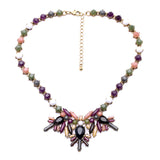 Collar Necklace Fashion Jewelry Feminine Maxi Dress Match Colorful Gem Bohemia Beaded Necklace