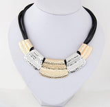 Fashion Statement Necklaces & Pendants For Women Multilayer PU Leather Necklace Maxi Collier Femme Choker Bijoux