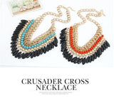 Fashion Collier Femme Fashion Bohemian Statement Necklaces & Pendants Resin Beads Gold Choker Necklace for Women Colar Collares
