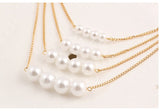 Collier Multilayer Chain Statement Necklaces & Pendants Simulated Pearl Jewelry Fashion Collar Mujer Colar for Women