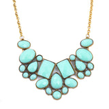Collier Resin Gem Choker Statement Necklaces gioielli Link Chain Necklace collares Bijoux Necklace For Women Maxi Necklace colar