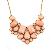 Collier Resin Gem Choker Statement Necklaces gioielli Link Chain Necklace collares Bijoux Necklace For Women Maxi Necklace colar