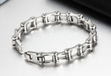 Cool Mens Bracelet pulseira pulseras Stainless Steel Motorcycle Bicycle Chain Bracelets Fashion Jewelry Gift 