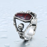 Cool Undertaker Skull Ring Stainless Steel Exclusive sale Jewelry for man and boy
