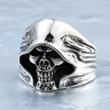 Cool Hell Death Skull Ring Man Never Fade Punk Biker High Quality Ring