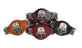 Cool Hot sale Men Women Skull Bracelets Rock Punk Genuine Leather Special Bracelet