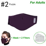 Cotton PM2.5 Black mouth Mask anti dust mask Activated carbon filter Windproof Mouth-muffle bacteria proof Flu Face masks Care