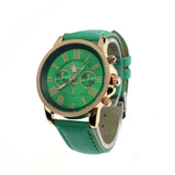 Creative Elegant New Watch Women Fashion Roman Numerals Faux Leather Analog Wrist Watches Quartz Watch relogio feminino