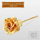 Creative Valentine's day craft Birthday wedding gift 24k gold foil plated rose lover's Gold Dipped Rose artificial flower