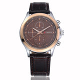 Curren Brand Fashion Quartz Watch Genuine Leather Band Analog Display 4 Colors Men Watch