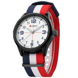 Curren Luxury Brand Nylon Strap Analog Display Date Men's Quartz Watch Casual Watch Men Wristwatch