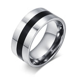 Fashion Men's Titanium Steel Finger Rings Men's Party Jewelry Wedding Engagement Rings 