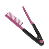 DIY Salon Folding Hair dress Hairdressing Styling Hair Straightener V Comb Tool