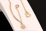 Double Fair OL Style CZ Diamond Ball Fashion Party Charm Bracelets & Bangles Rose Gold Plated Crystal Jewelry For Women 