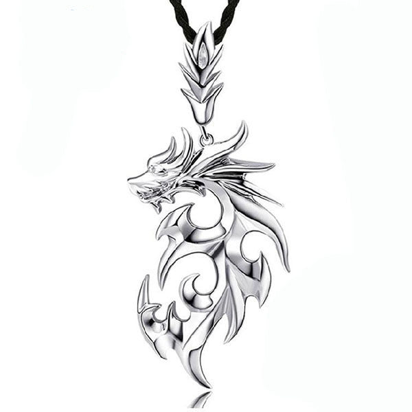 Dragon Shape Accessories Necklaces & Pendants For Men New Fashion Silver Jewelry Necklace