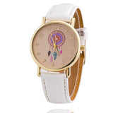 Dreamcather Women Quartz Watches Reloj Mujer Relogio Feminino Leather Strap Wristwatch New Dress Watch Clock