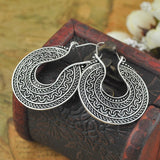 New Vintage Style Antique Silver brincos pendientes earrings for women