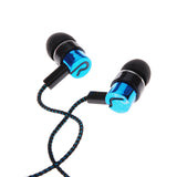 Earphones Jack Standard Noise Isolating 1.1M Reflective Fiber Cloth Line 3.5mm Stereo In-ear Earphone Earbuds Headphones
