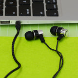 Earphones Jack Standard Noise Isolating 1.1M Reflective Fiber Cloth Line 3.5mm Stereo In-ear Earphone Earbuds Headphones
