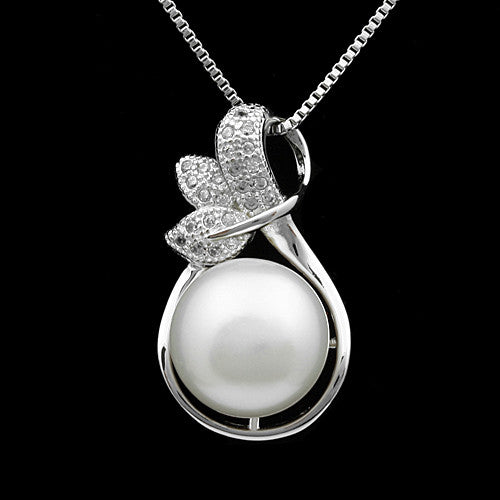 Elegant pendant necklace fashion natural freshwater pearl jewelry for women