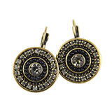 Ethnic Jewelry New Women Vintage Antique Bronze Plated Crystal Rhinestone Multicolor Balls Statement Drop Earrings Jewelry