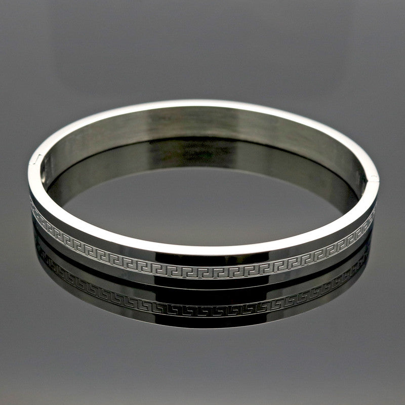 Fashion European Fancy Style 18K Real Gold Plated Top Quality 316L Stainless Steel Women Men Jewelry New Trendy Brand Bracelets Bangles