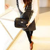 Excellent Quality Womens Bag Fashion Women Messenger Bags Rivet Chain Shoulder Bag Leather Crossbody Purse Bags 