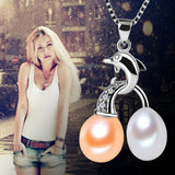 Exclusive styles 8-9 mm natural freshwater pearl necklace pendant pendant