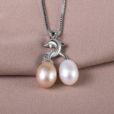 Exclusive styles 8-9 mm natural freshwater pearl necklace pendant pendant