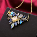 Exquisite Rhinestone Pendant Necklace Newest Fashion Thin Chain Collar Necklace Jewelry 