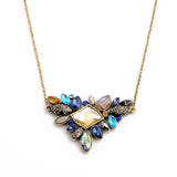Exquisite Rhinestone Pendant Necklace Newest Fashion Thin Chain Collar Necklace Jewelry 